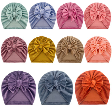 Turban pentru fetite Velvet - Gold, 2-4 ani, poliester